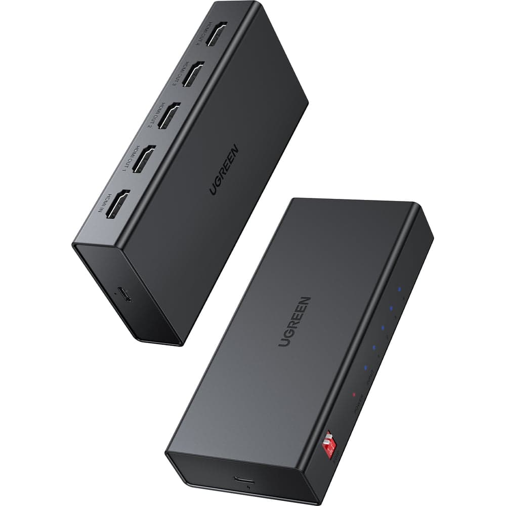 Сплиттер Ugreen CM570 (90514) 4K 60Hz HDMI 2.0 1-4 Splitter. Цвет: черный 90514_
