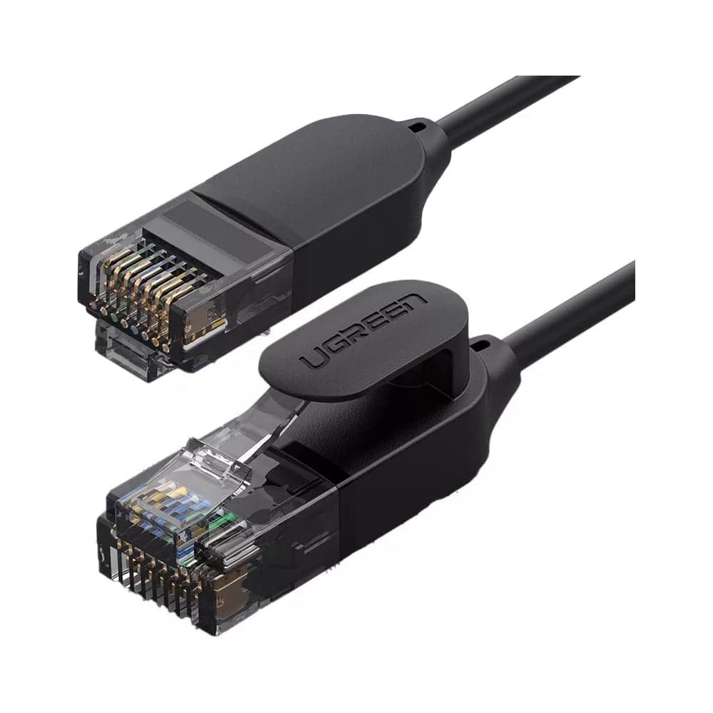 Кабель Ugreen NW122 (70332) CAT 6A Pure Copper Ethernet Cable OD2.8. Длина: 1м. Цвет: черный 70332_