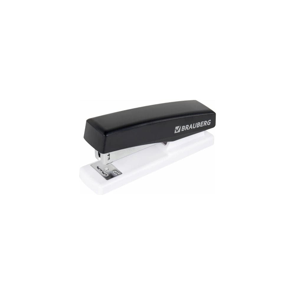 Степлер BRAUBERG №24/6, 26/6 Style Max, до 30 листов, черный 272749