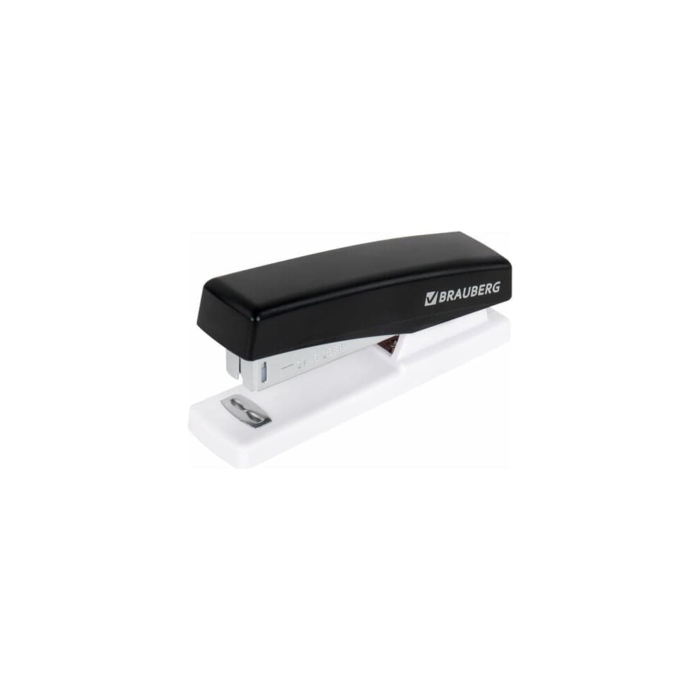 Степлер BRAUBERG №24/6, 26/6 Style, до 25 листов, черный 272747