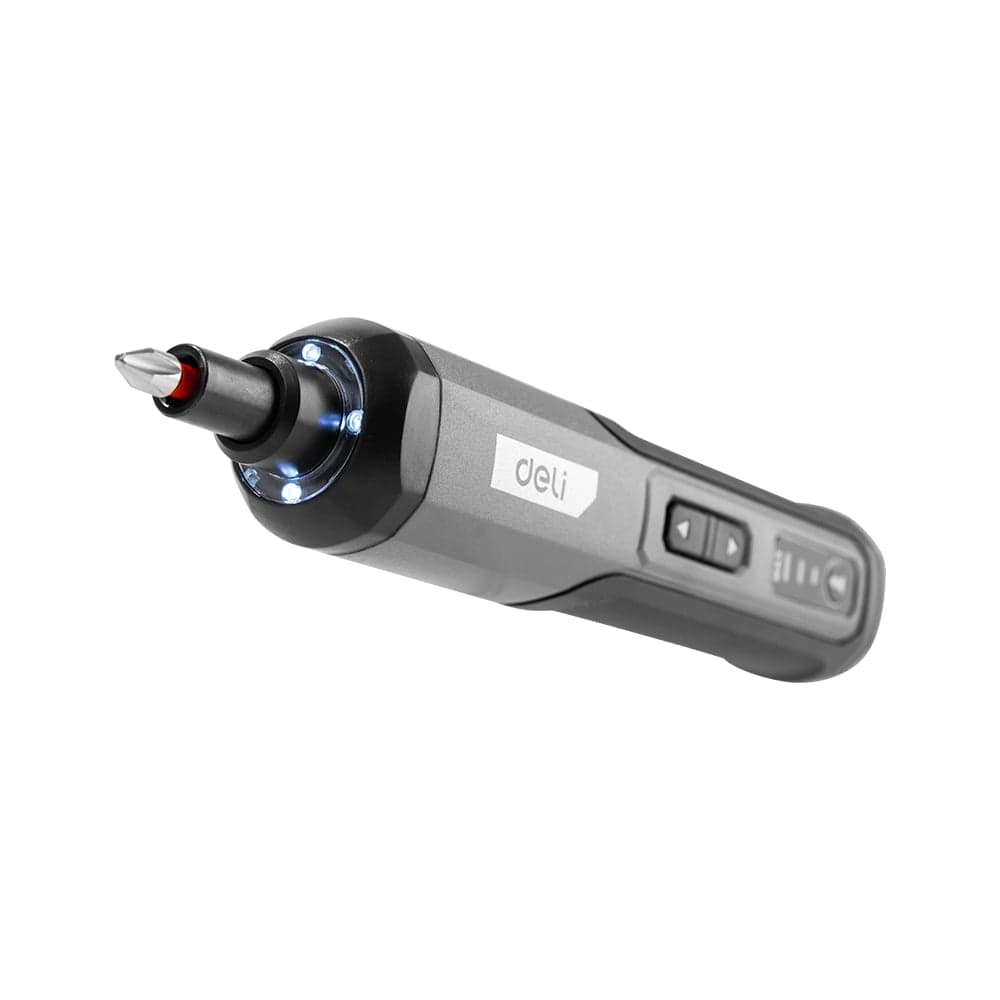 Отвертка аккумуляторная DELI DC161 (4В х 2Ач, 5Нм, 300об/мин, Type-C, набор бит 24 шт, кейс) 162802