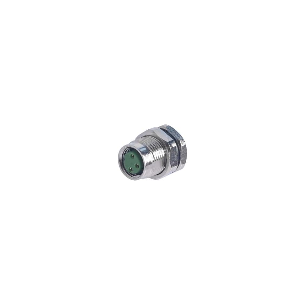 Mонтажный разъем VELLEDQ FLH-M8-F03(M10)-HB, Розетка, Прямой под пайку, Латунь никелированная 3-PINIP6760 AC/DC, 08-00024667