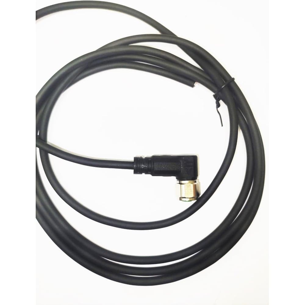 Соединитель кабельный VELLEDQ M12-M05S-2.0PVC/BK Вилка, Угловой с кабелем, Пластик 5-PINIP67, кабель 2 м, 60 DC, 08-00024739