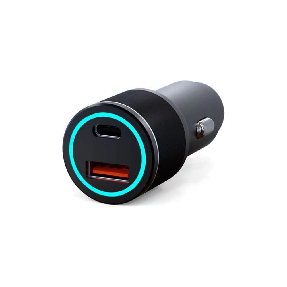 Автомобильное зарядное устройство REXANT c двумя портами (USB-C + USB-A) c LED-подсветкой, 48Вт 18-2230-5