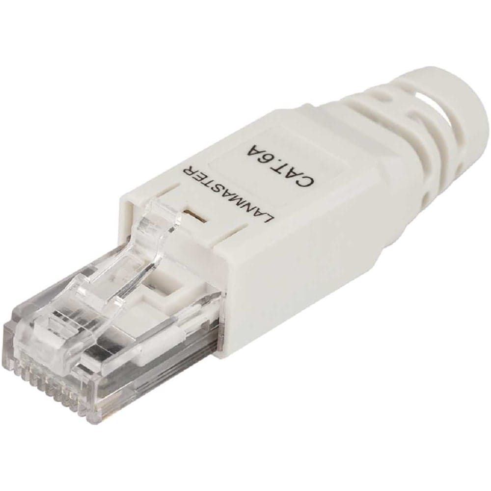 Полевой коннектор неэкранированный LANMASTER RJ45 8P8C кат.6A LAN-TMP-U6A-WH