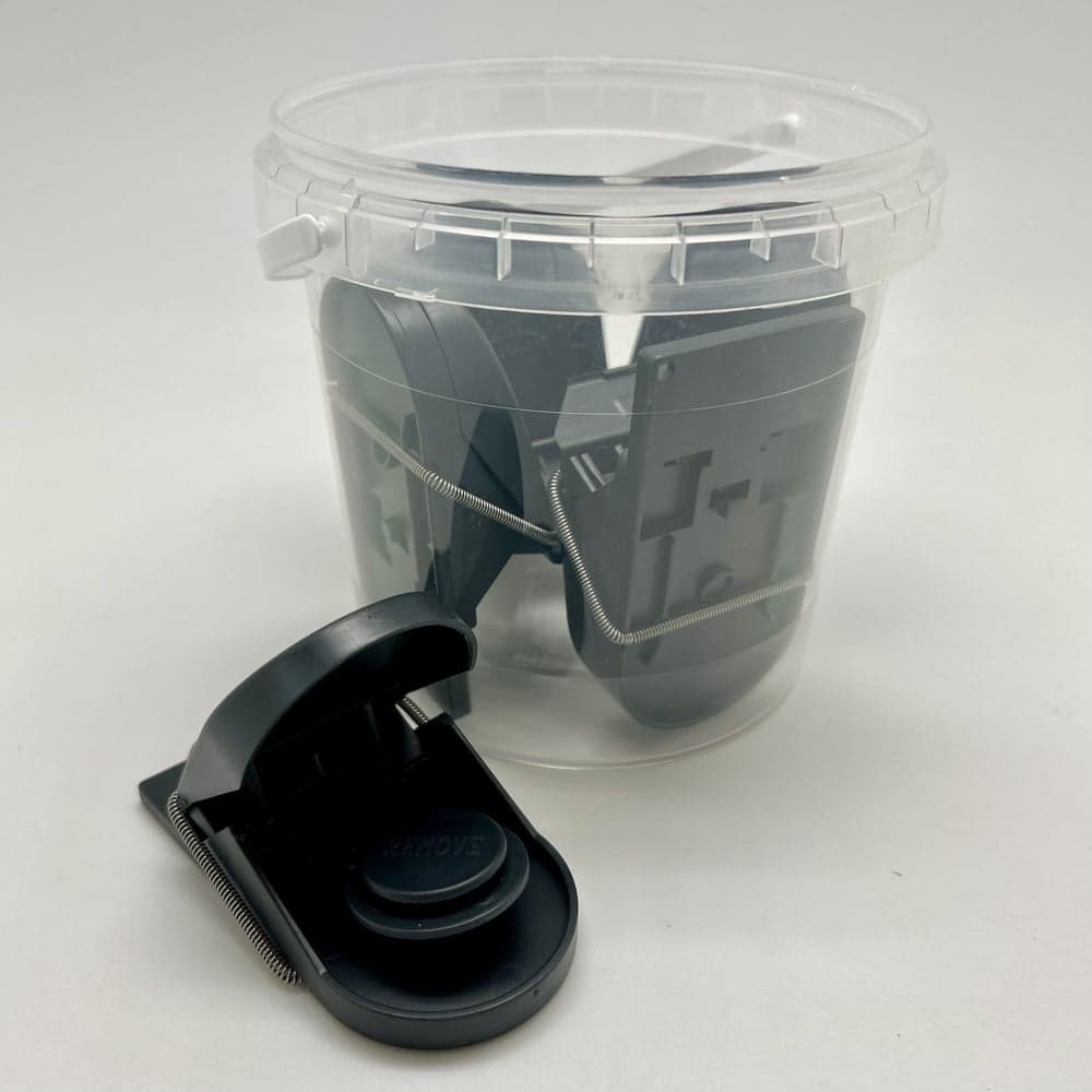Ведерко с пластиковыми мышеловками с приманкой SuperCat в комплекте 5 шт. Bucket-MouseTrap-Peanut(5)