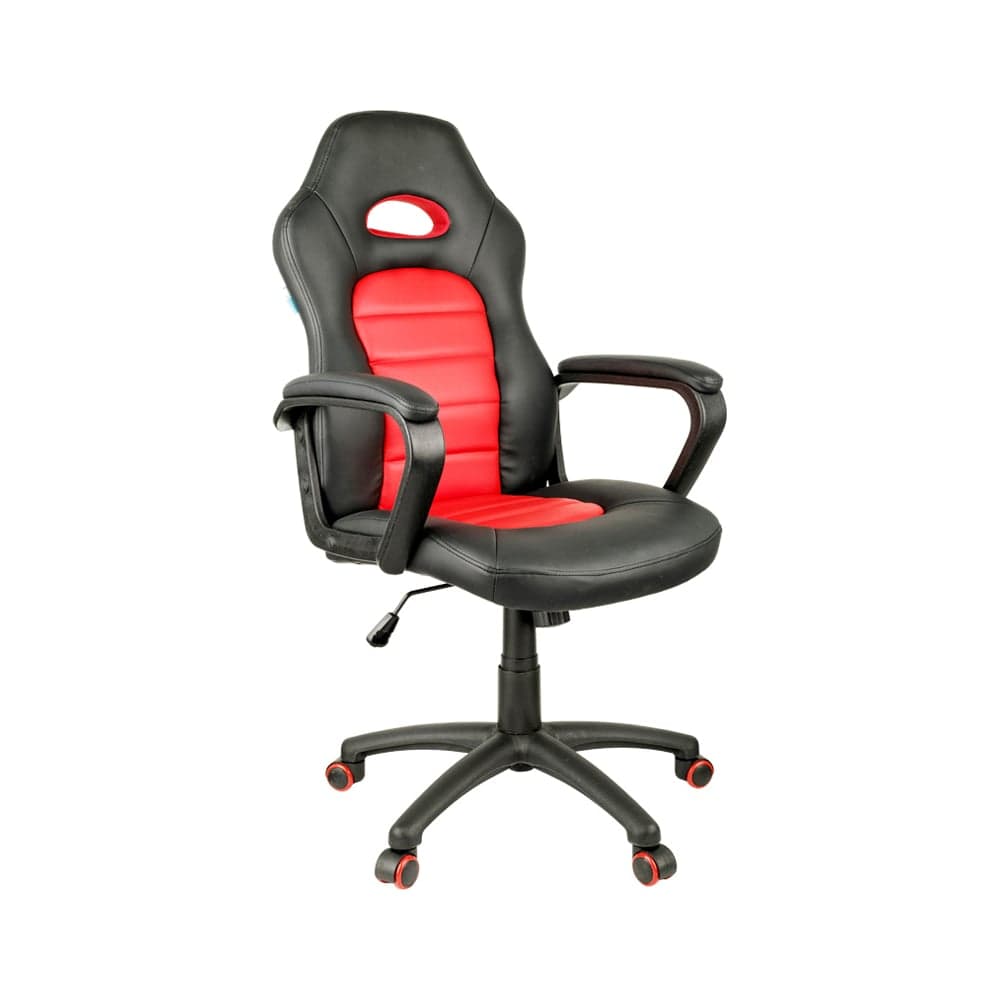 Игровое кресло Helmi HL-S06 Highway экокожа/ткань черная/красная 279719