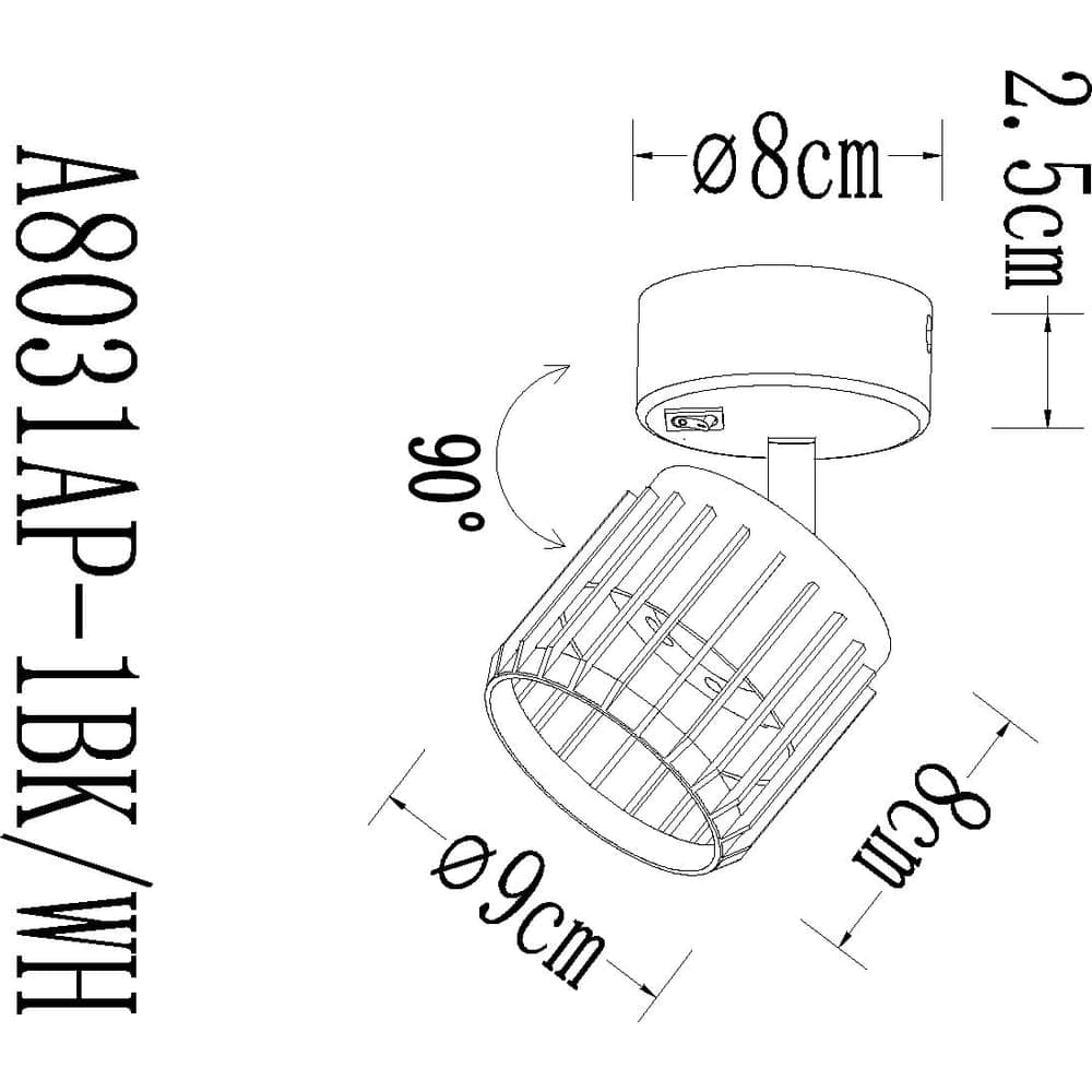 Спот ARTE LAMP ATRIA A8031AP-1WH