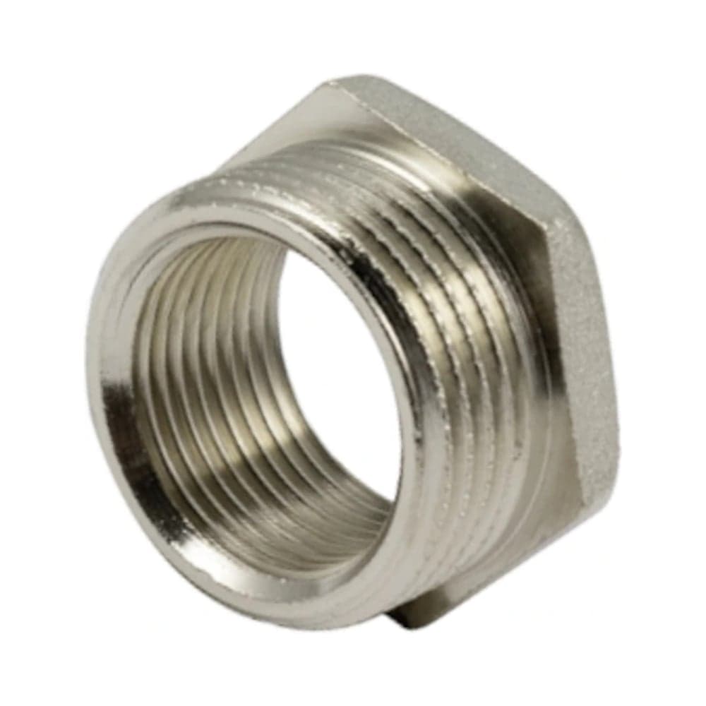 Футорка Tiemme 1581N 1 1/2"x1 1/4", никелированная латунь 1500316