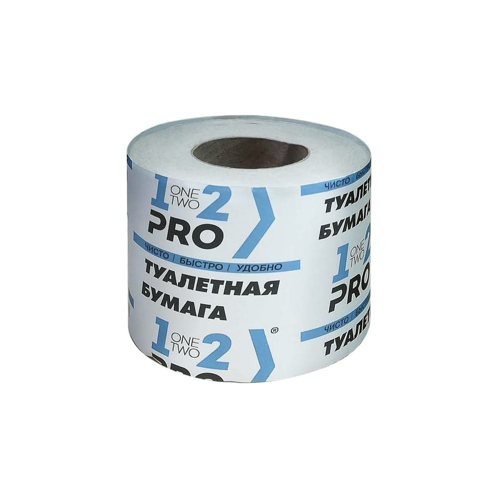 Туалетная бумага 1-2-Pro 1 слой, 38 м., вторичное сырье ТБВ1-38