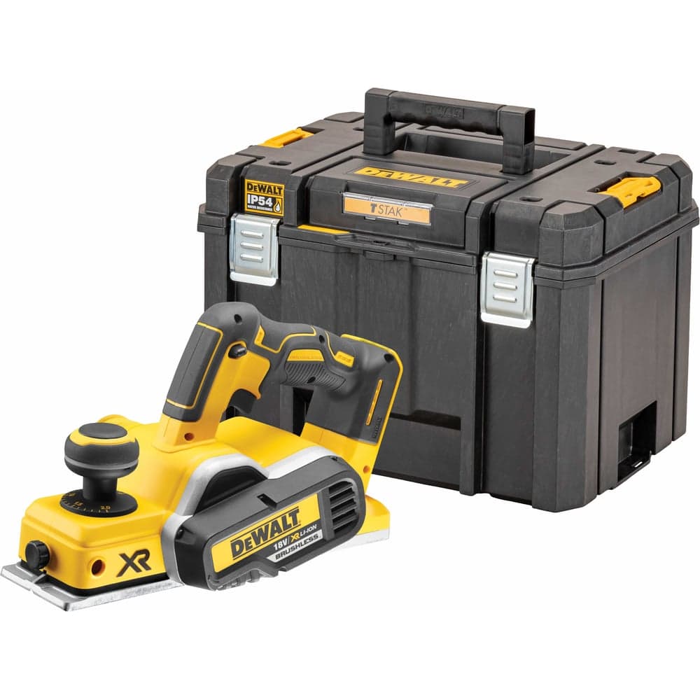 Аккумуляторный рубанок Dewalt DCP580NT, 18 В, 15000 об/мин, 82 мм, без АКБ и ЗУ, в кейсе TSTAK DCP580NT-XJ