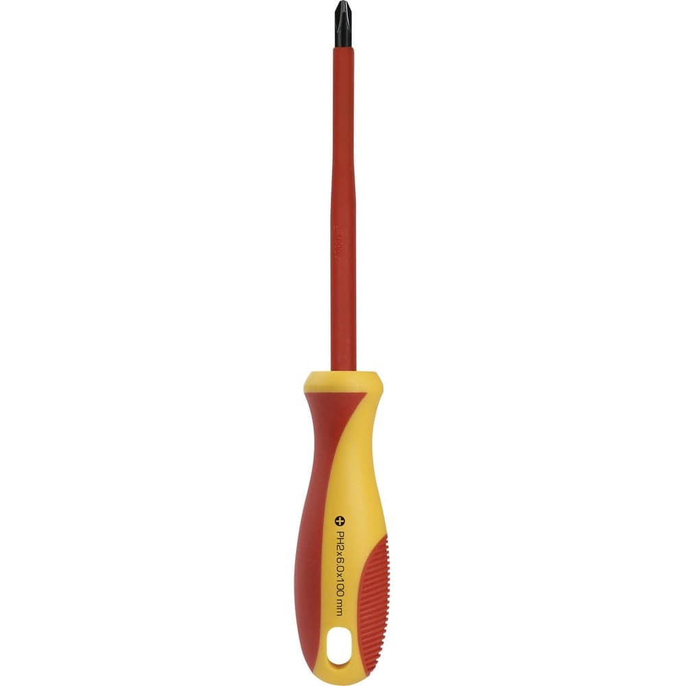 Диэлектрическая отвертка Smartbuy PH2x100, до 1000В,VDE SBT-SCI-PH2x100P1