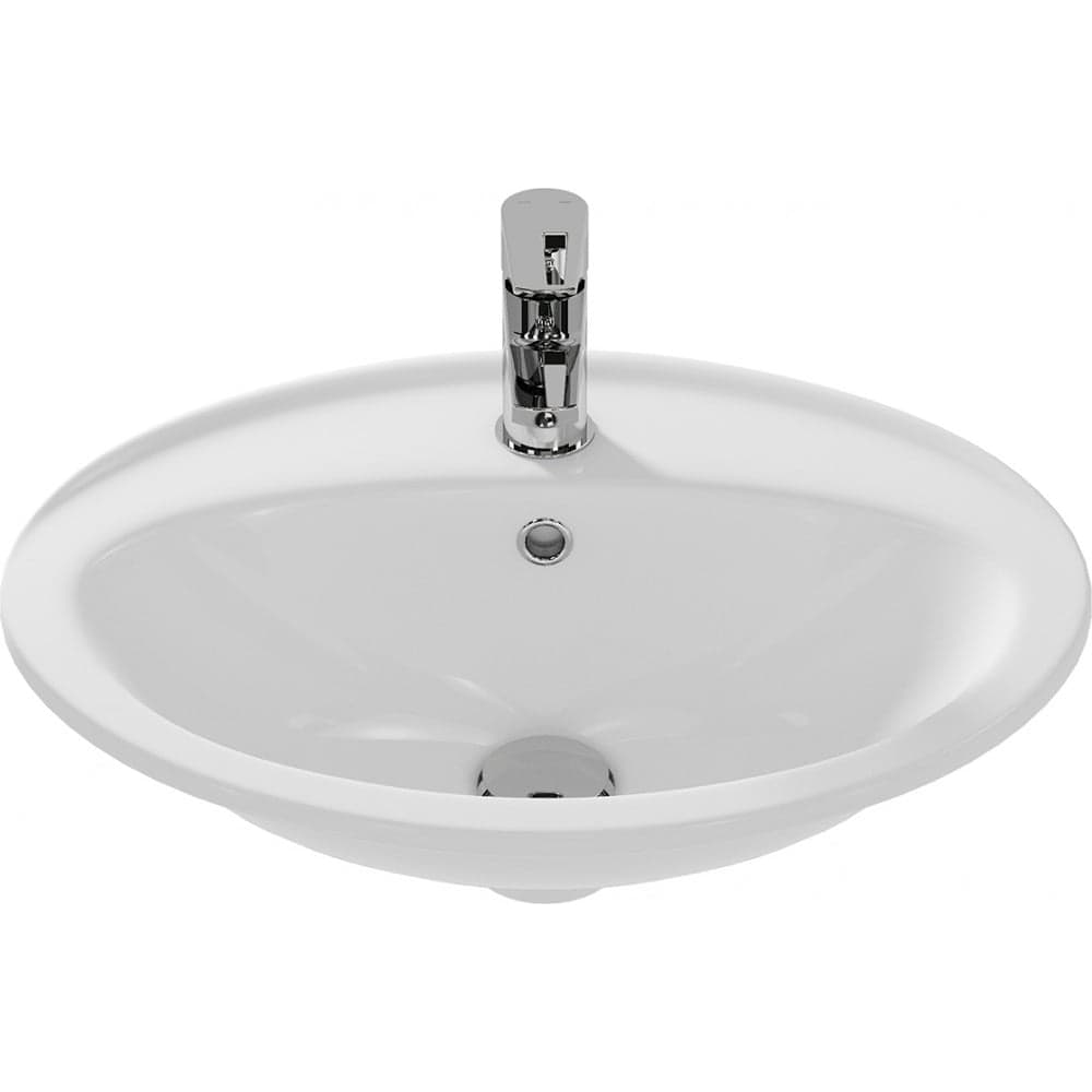 Раковина Cersanit CALLA 54 встраиваемая в столешницу, 1 отверстие S-UM-Cl/1-w