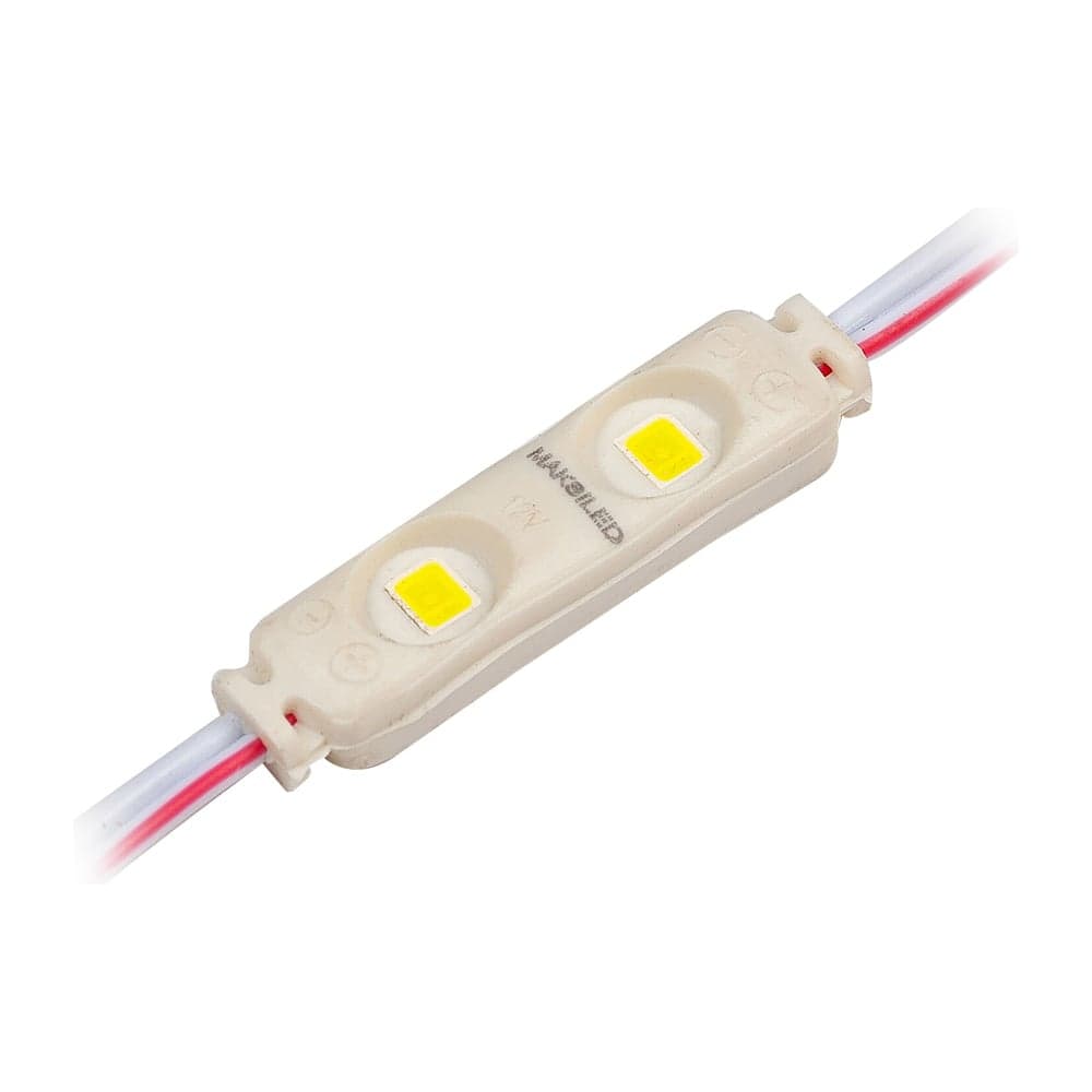 Светодиодный модуль MAKSILED 50 шт, 0.24 Вт, 12 В, IP65, 2smd 2835, 9лм, зеленый, ML-M2CH-2835-G