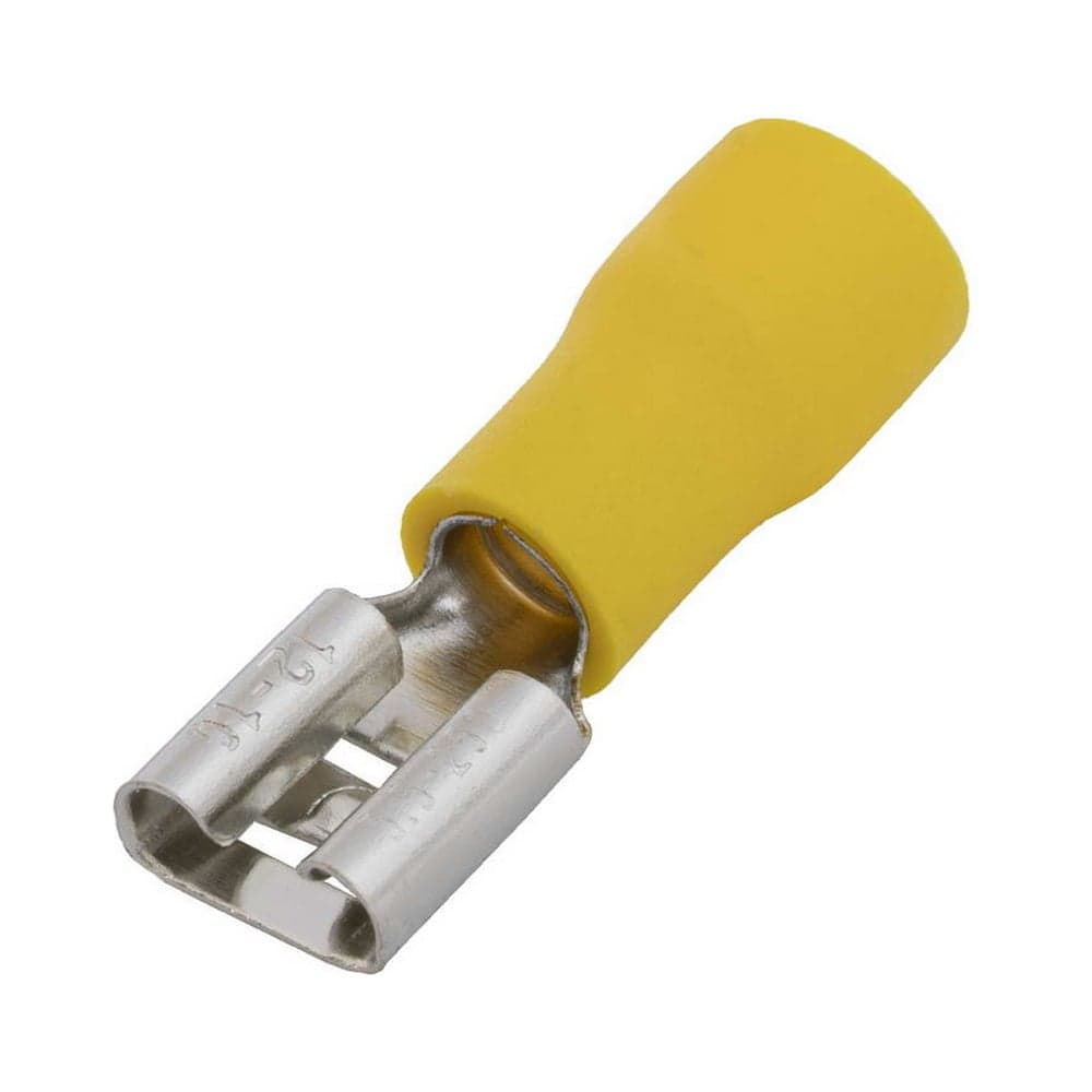 Клемма ножевая изолированная Pro Legend F-типа (гнездо) 5.5-250 мм, жёлтая PL2880