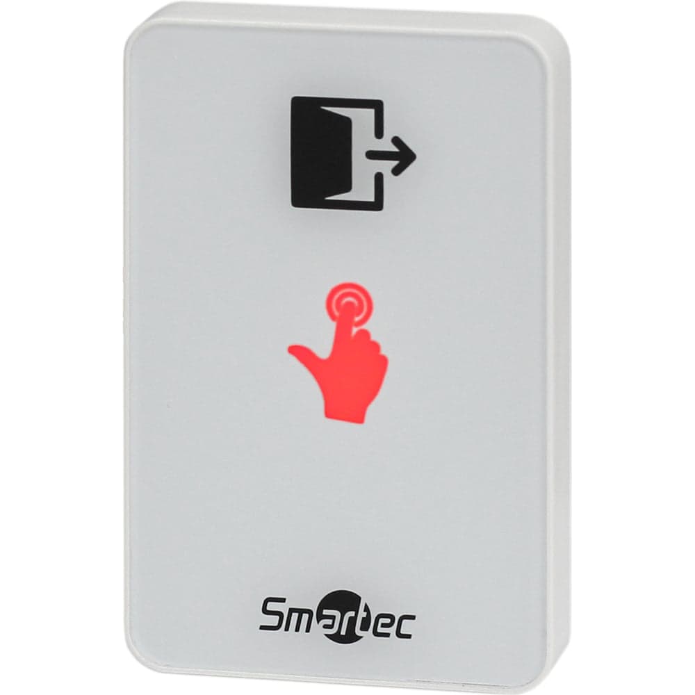 Кнопка сенсорная Smartec ST-EX410L-WT накладная, белая, НЗ/НР контакты smkd0655