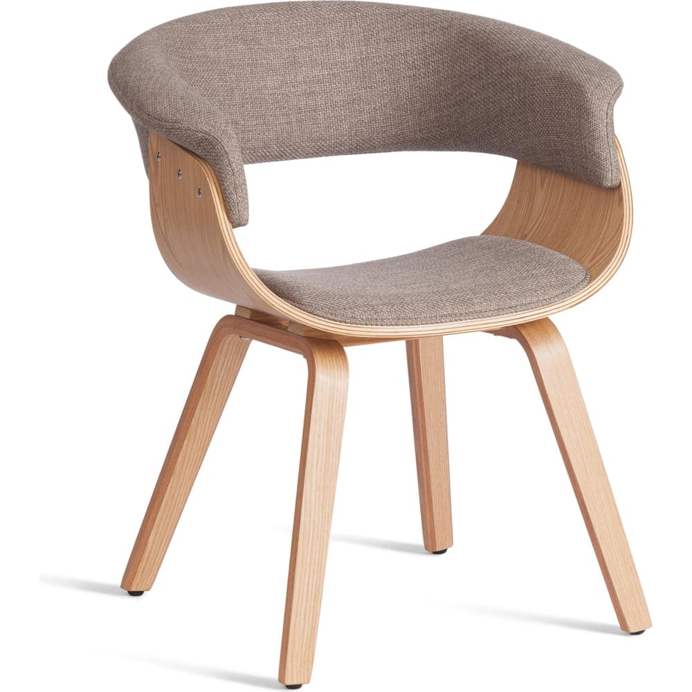 Стул TetChair VIMTA mod.8021 дерево/ткань, 69x56x77 см, натуральный/бежевый, Aimcasa 5 21831