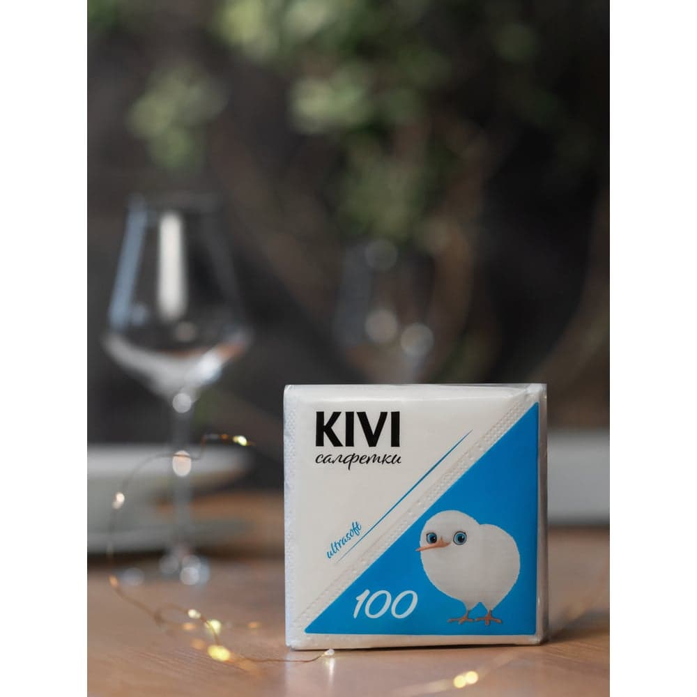Бумажная салфетка Kivi белая, 100 листов 4612754820016 00-00000130