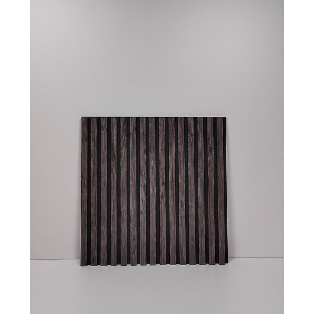 Акустическая панель Indeco 60x60x1,9см рейки МДФ черный/ясень дымчатый 00-00085862
