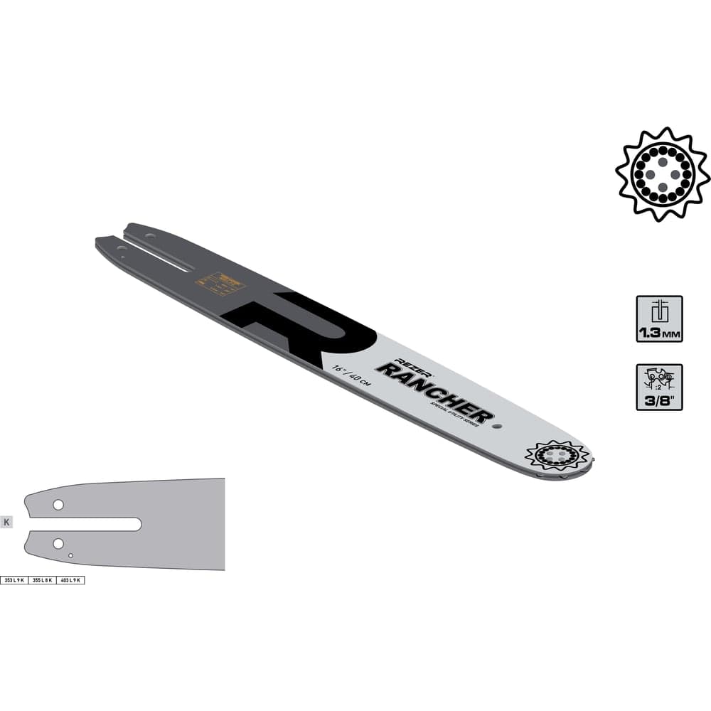 Шина Rezer Rancher 403 L 9 K сварная Stihl MS 180, 230, 250 16-55зв. 04.001.00039