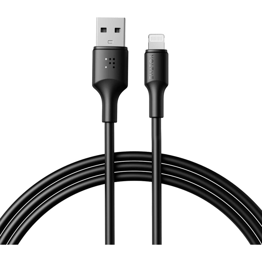 Кабель VOLTME USB2.0 Powerlink EDC ATL Lightning - USB-A (2.4A) 2.0M Черный C2298