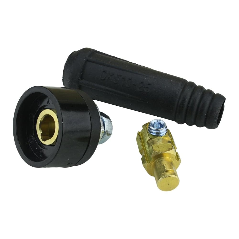 Разъем кабельный DKJ10-25 200А папа-мама для сварочного аппарата Diamond Industrial DIDSVDX1025
