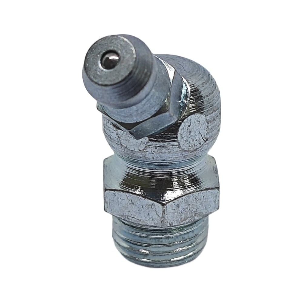 Пресс-масленка MasloSmenka угловая оц. H2 R1/8NPT, комплект 100 шт., оцинкованная сталь, Европейский стандарт DIN71412, 010214-100