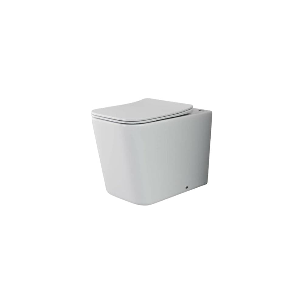 Унитаз соло Ceramicanova CUBIC Rimless с крепежом, с сиденьем-крышкой с микролифтом CN1809