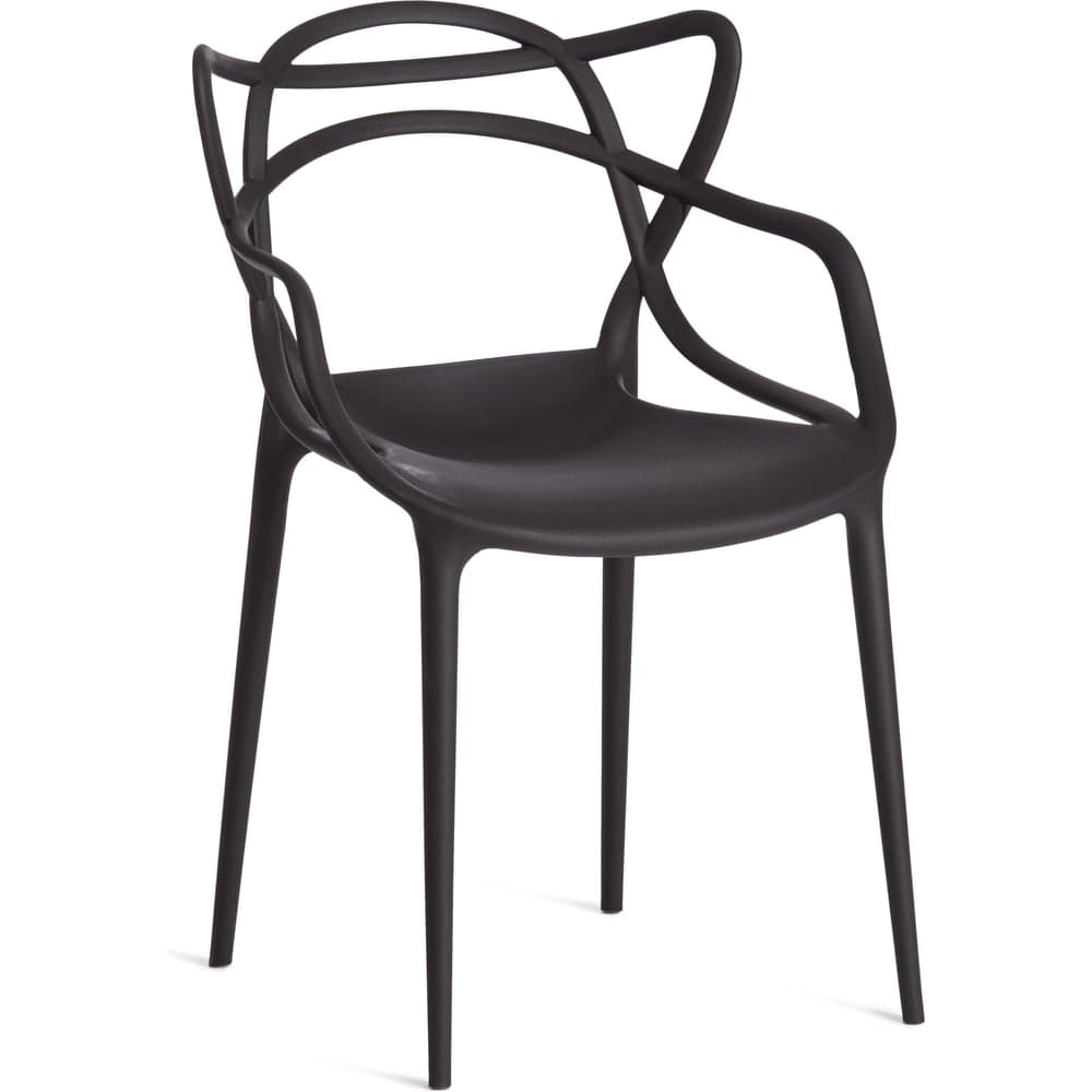 Комплект стульев Tetchair 2 шт. Cat Chair (mod. 028) пластик, 53x59x82,5 см, черный 24290