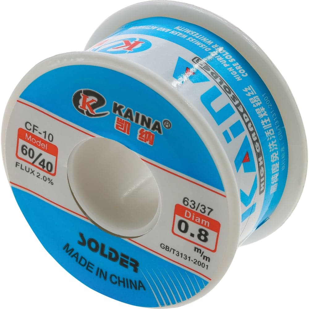 Припой оловянно-свинцовый KAINA 60/40 100г/0.8мм PKAI08MM