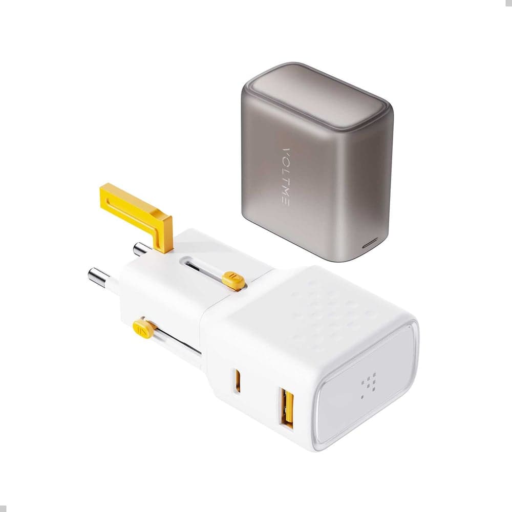 СЗУ VOLTME VITO 35 EzTravel Universal Travel Plug USB-C+USB-A, GaN, 35W, Белый F4028
