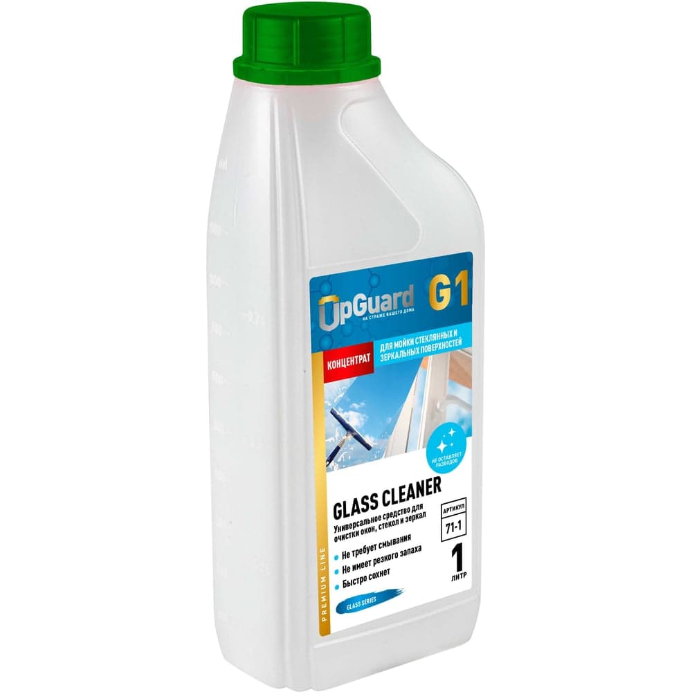 Универсальное средство для очистки окон стекол зеркал UPGUARD G1 GLASS CLEANER 1 л. Концентрат 71-1