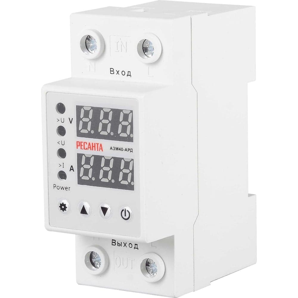 Регулируемый блок защиты по напряжению Ресанта АЗМ-40АРД /с дисплеем/ 61/22/30