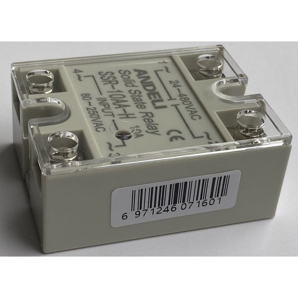 Твердотельное реле SSR-10AA-H 10A Управляющее напряжение 80-250V AC нагрузка 24-480V AC ANDELI ADL09-251