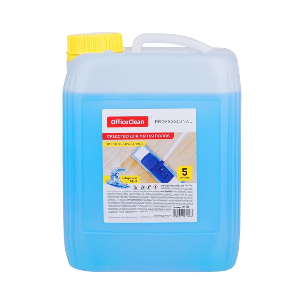 Средство для мытья полов OfficeClean Proffesional Морской бриз концентрат канистра 5 л 257300