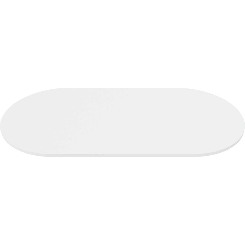 Столешница GENGLASS ЛДСП, 25 мм, белая, овальная GGTW-03-18090