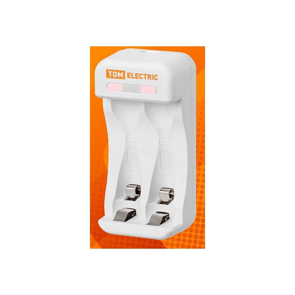 Зарядное устройство TDM ELECTRIC 2022 (200 mA 2 слота АА/ААА 2 кан.USB) TDM SQ1702-0106