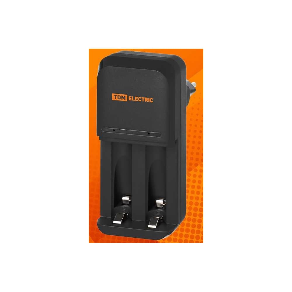 Зарядное устройство TDM ELECTRIC 4021 (400 mA 2 слота АА/ААА 1 кан.), 220 В, TDM SQ1702-0108