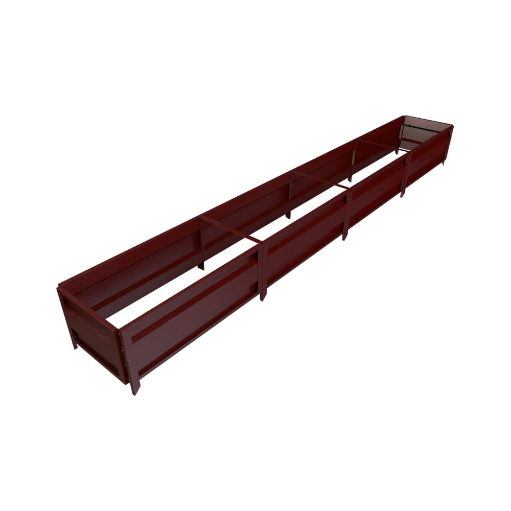 Сборная грядка Delta-Park GU 0.5х4 м, коричнево-красная 30011_GU504Ch