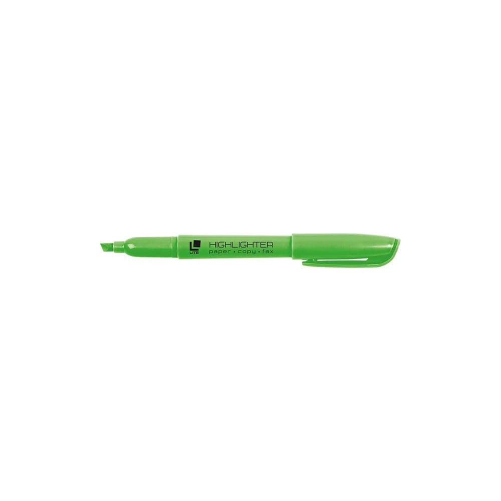 Текстовый маркер LITE тонкий 1-5 мм зеленый скошенный FML02G