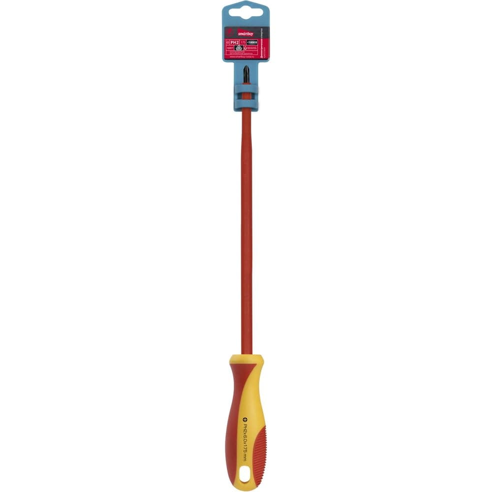 Диэлектрическая крестовая отвертка Smartbuy PH2x175, до 1000В,VDE SBT-SCI-PH2x175P1