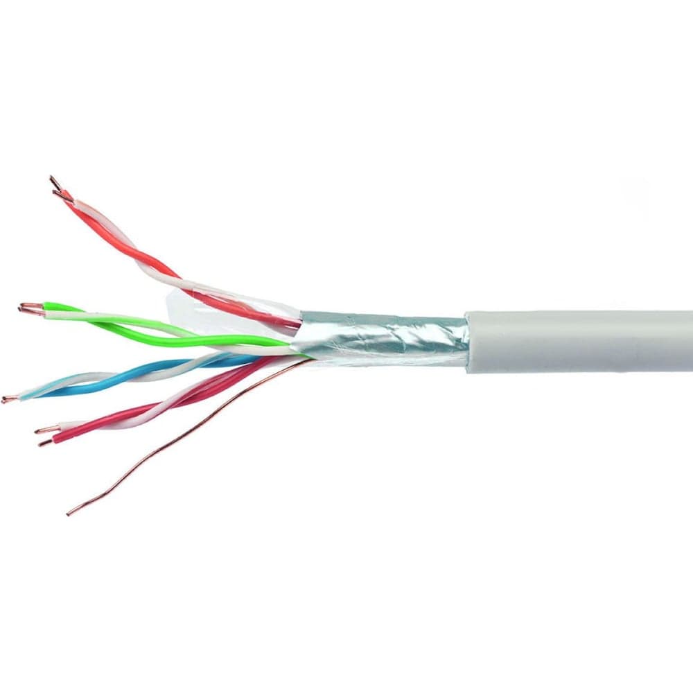 Кабель Cablexpert (RU) FTP indoor 4x2x0.57, медный, кат.6, однож., 305м, coil, серый, FPC-6057-4-CU