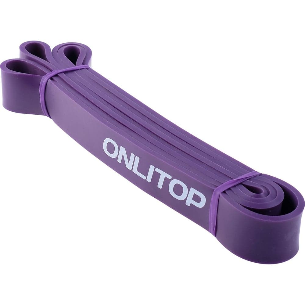 Многофункциональный ленточный эспандер ONLITOP 15-40 кг, 208х3.2х0.45 см, фиолетовый 4128419
