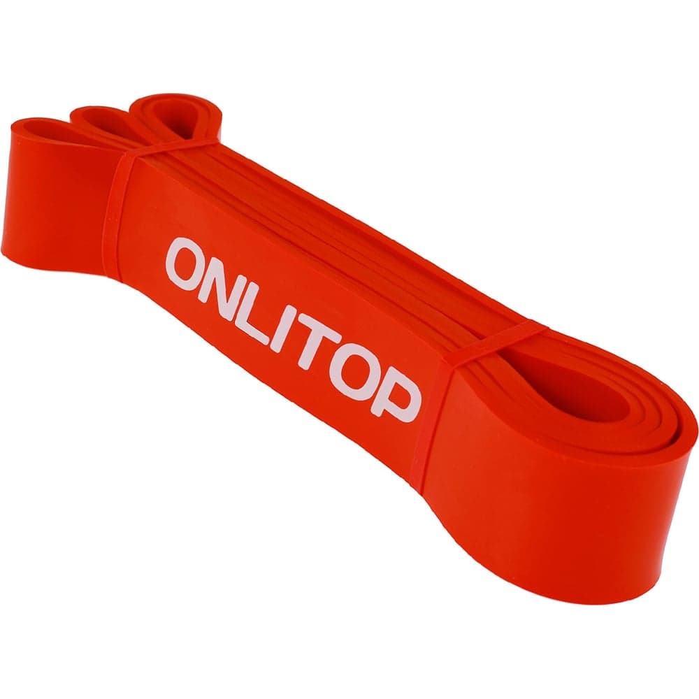 Многофункциональный ленточный эспандер ONLITOP 17-54 кг, 208х4,4х0,5 см, красный 1865798
