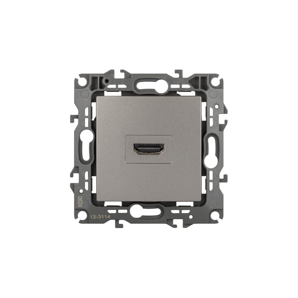 Розетка ЭРА серия 12, 12311416 HDMI, титан Б0065714