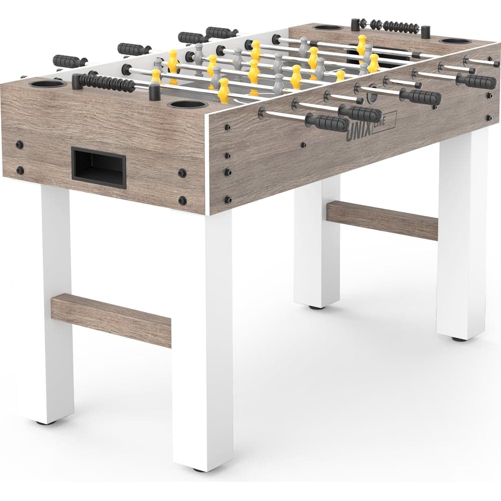 Игровой стол складной UNIXline Футбол - Кикер 125x61см, Grey Wood GTS125X61GWD