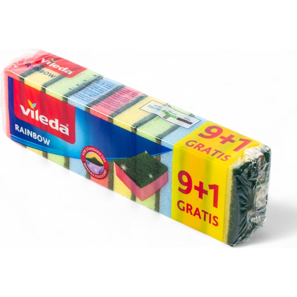 Губка Vileda РАДУГА 10 шт 173842