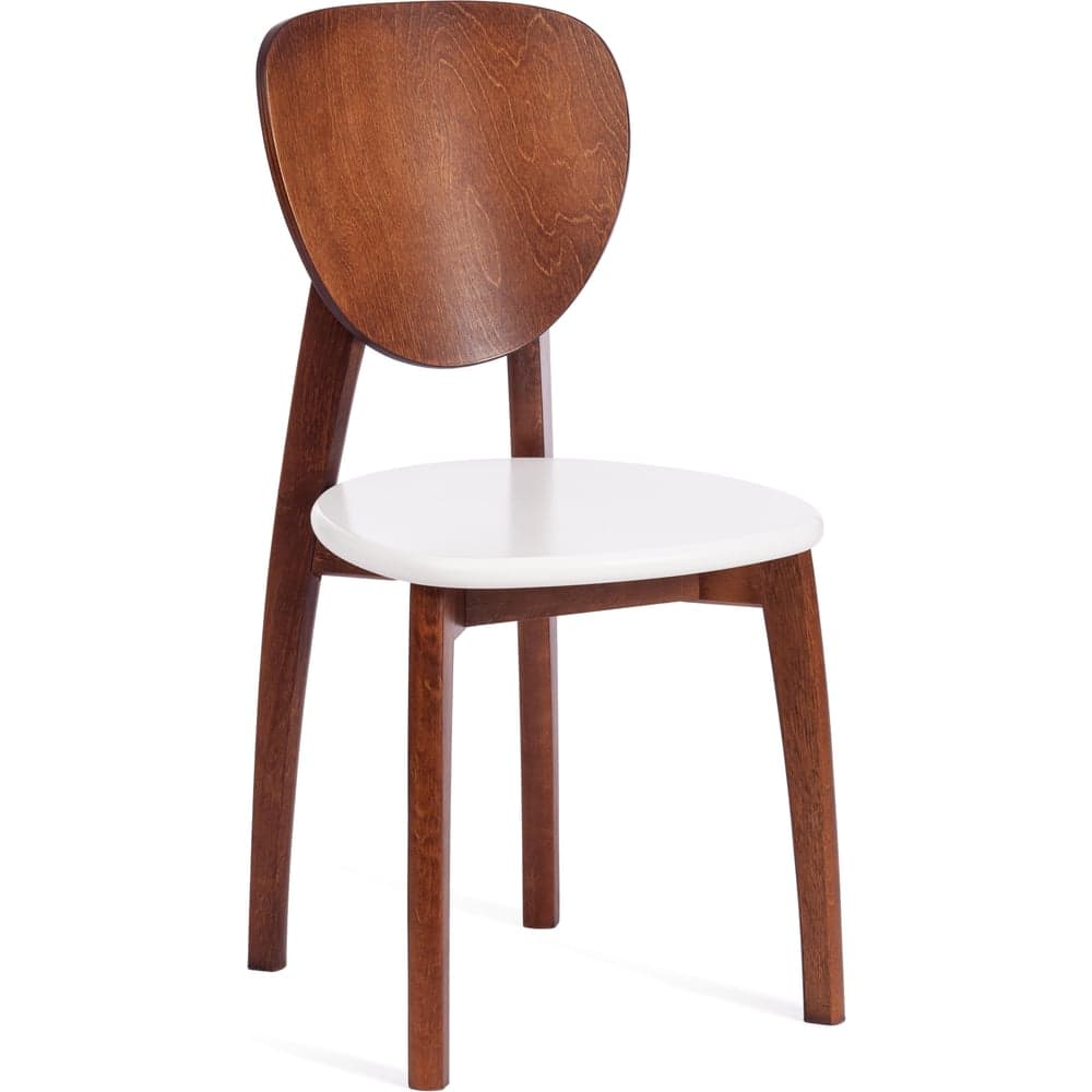 Стул DIAMANTE жесткое сидение бук, 42x42x85 см, коричневый / белый Tetchair 24683
