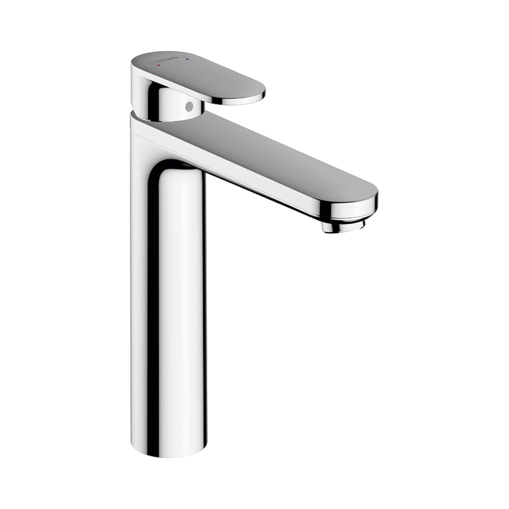 Смеситель для раковины Hansgrohe Vernis Blend 190 однорычажный, с изолированным каналом для воды и сливным гарнитуром, хром 71572000