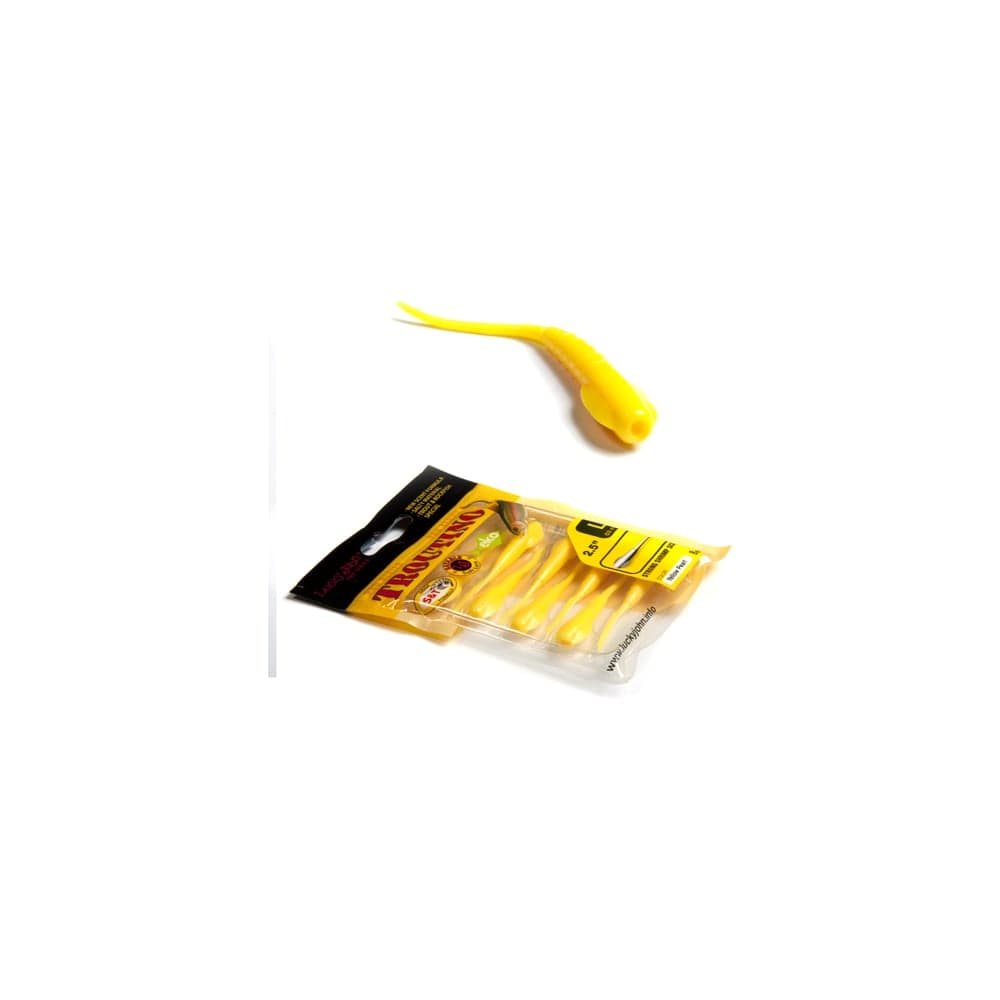 Съедобные искусственные твистеры LUCKY JOHN LJ Pro Series TROUTINO 2.1in, цвет 101, 10шт. 140125-101